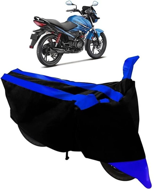 ELECTRIBLES Two Wheeler Cover for Hero  (Glamour, Black, Blue)