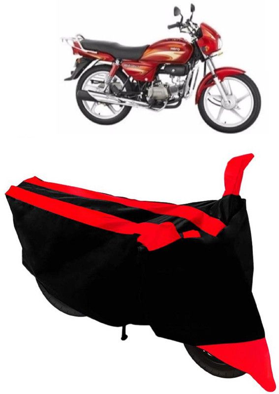 SHIVRAT Two Wheeler Cover for Mahindra  (MOJO XT 300, Red, Black)