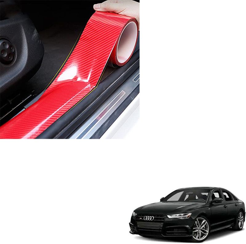 SEMAPHORE Plastic Car Door Guard  (Red, Pack of 1, Audi, S6)