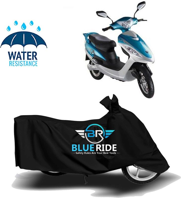 BLUERIDE Two Wheeler Cover for BSA Motors  (Diva, Black)