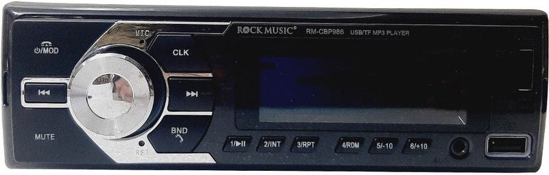 13-HI-13 Rock RM CBP 986 Music Car Stereo Bluetooth FM Radio Stereo Audio Receiver MP3 Player SD/ 2 USB / AUX / 60W Car Stereo  (Single Din)