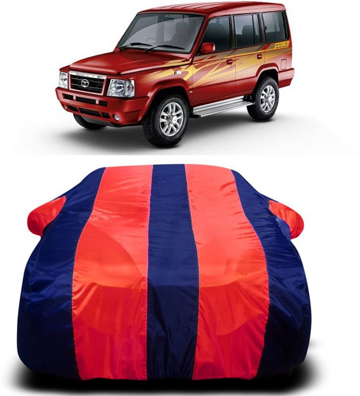 AUTOGARH Car Cover For Tata Sumo Victa (With Mirror Pockets)  (Red, Blue)