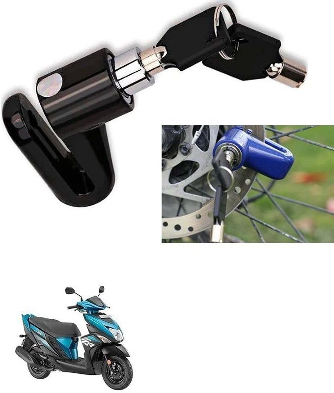 AS TRADERS Motorcycle Disc Brake Lock/Disk Lock Security for Yamaha Ray Motorcycle Disc Brake Lock/Disk Lock Security for Yamaha Ray Disc Lock  (Blue, Black, Red)