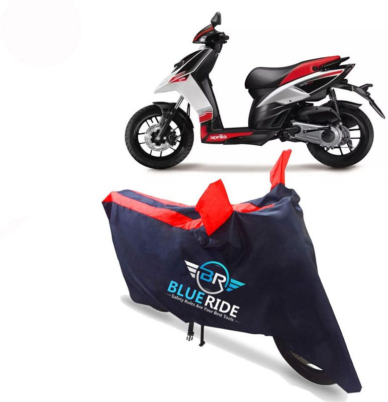 BLUERIDE Two Wheeler Cover for Aprilia  (SR 150, Red)