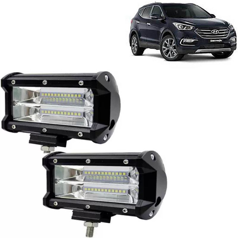 aksmit 24 LED Fog Light Set Of 2 For SantaFe_FL135 Fog Lamp Car, Motorbike, Truck, Van LED for Hyundai (12 V, 72 W)  (SantaFe, Pack of 2)