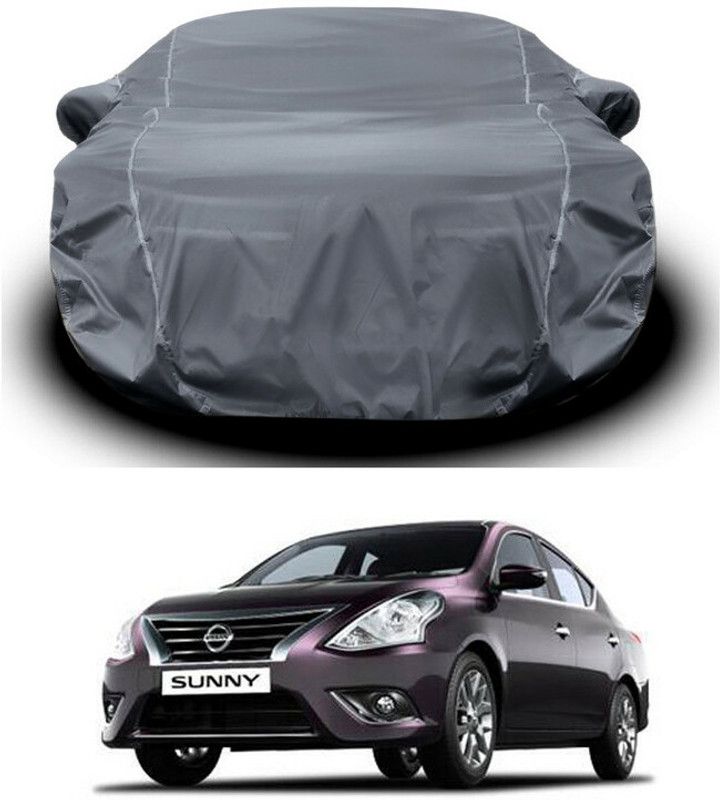 Ascension Car Cover For Nissan Sunny (With Mirror Pockets)  (Grey)