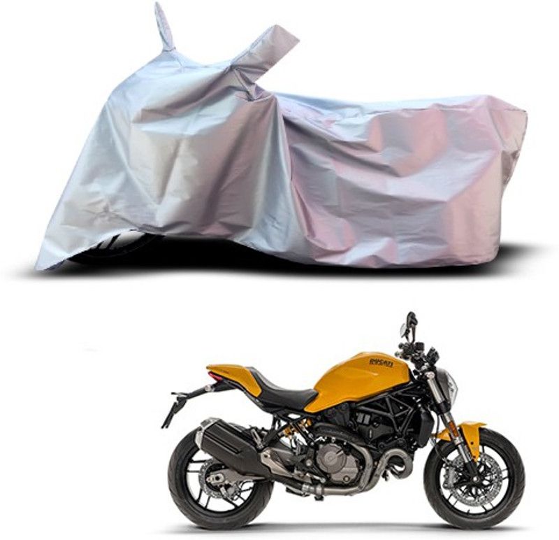 THE REAL ARV Waterproof Two Wheeler Cover for Ducati  (Monster 821, Silver)
