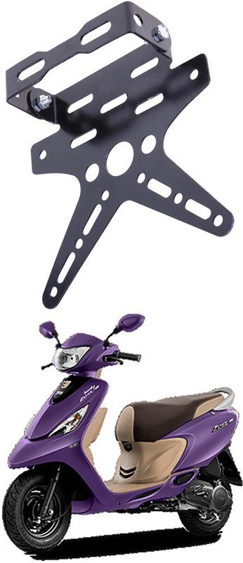 divis Bike License Number Plate Frame Holder Tail Tidy (Black) Bike Number Plate A-355 Bike Number Plate  (Aluminium 7 cm x 15 cm)