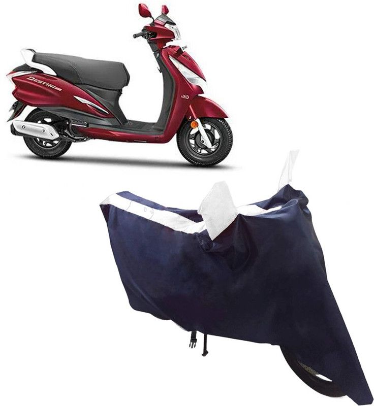 BLUERIDE Two Wheeler Cover for Hero  (Destini 125, White)