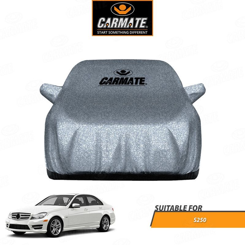CARMATE Car Cover For Mercedes Benz CLS 250 CDI (With Mirror Pockets)  (Silver)
