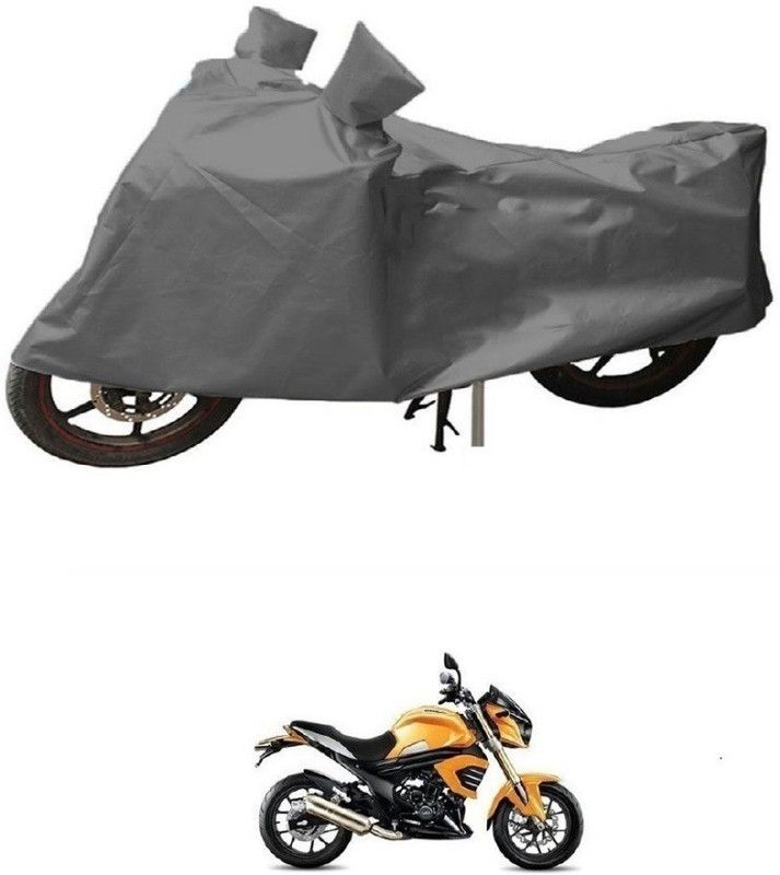 Gargi Traders Waterproof Two Wheeler Cover for Mahindra  (Mojo, Grey)