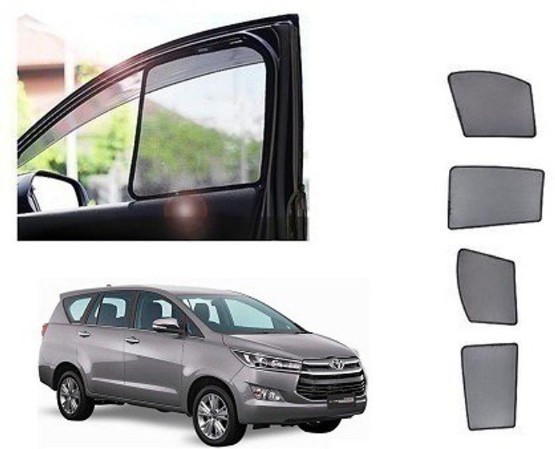RS ENTERPRISES CARS Side Window Sun Shade For Toyota Innova Crysta  (Black)