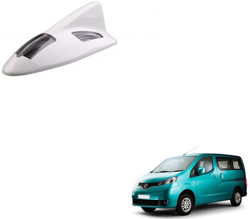 SEMAPHORE Solar Car Led Roof Spoiler Shark Fin Shape Car Antenna Decorative Lights for 
 Evalia Whip Vehicle Antenna