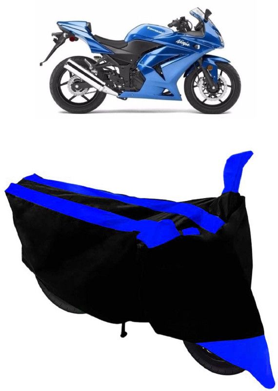 SHIVRAT Two Wheeler Cover for Yamaha  (FZ-S, Blue, Black)