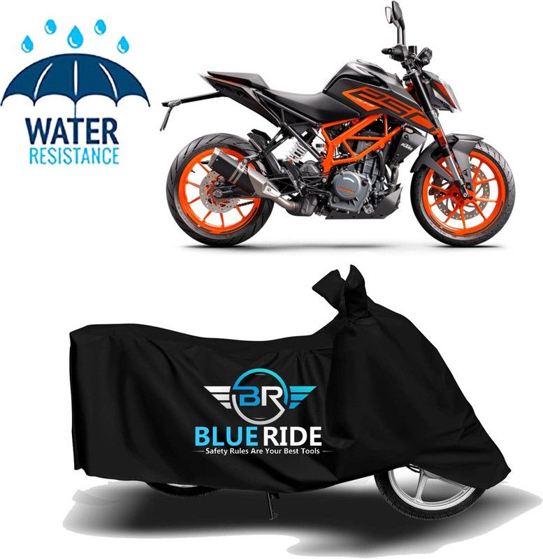 BLUERIDE Two Wheeler Cover for KTM  (250 Duke, Black)