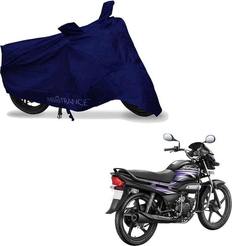 MOTOTRANCE Two Wheeler Cover for Hero  (Super Splendor, Blue)