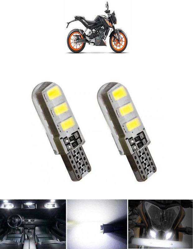 Vagary HIGH QUALITY SILICON FINISH WATERPROOF PARKING/REVERSING/BACK UP LIGHT-037 Back Up Lamp Motorbike LED for KTM (12 V, 8 W)  (Duke 200, Pack of 2)