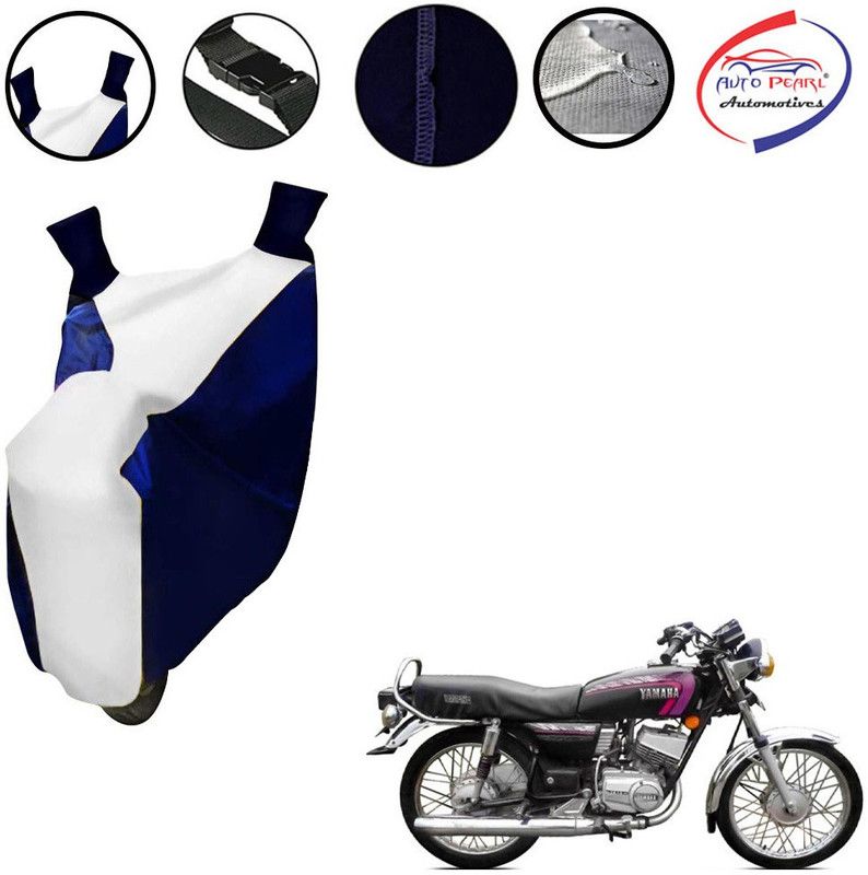 AUTO PEARL Two Wheeler Cover for Yamaha  (RXG, White, Blue)