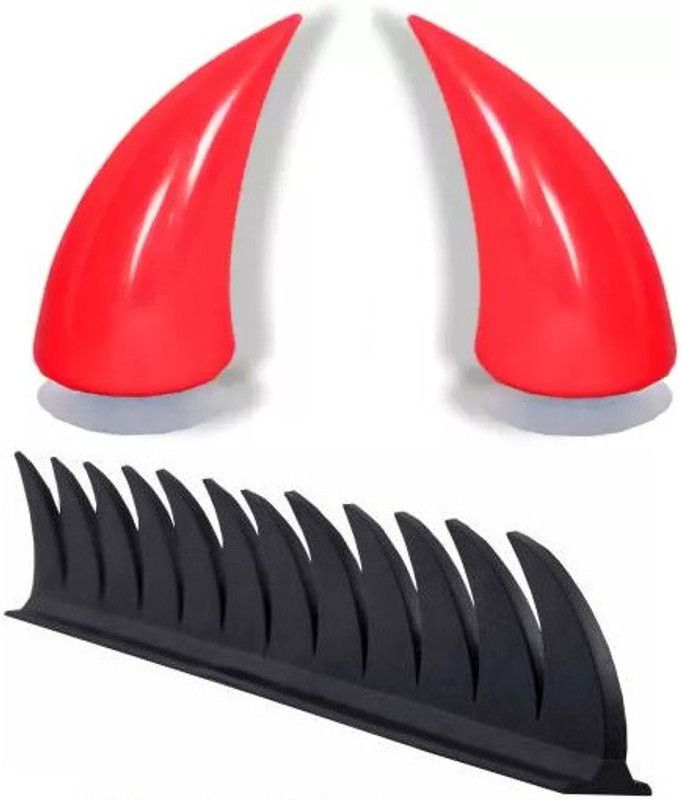 AIRSKY Helmet Mohawk for Bike  (Black, Red)