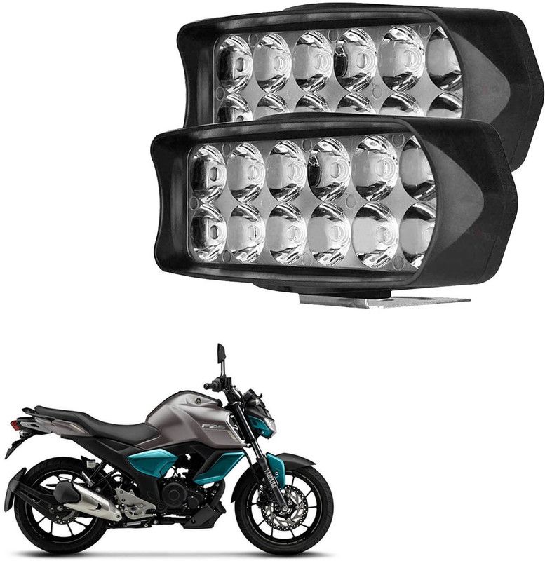 Vagary SHILON-12LED-ST2-077 Headlight, Fog Lamp, Back Up Lamp Car, Motorbike LED for Yamaha (15 V, 16 W)  (Universal For Bike, Pack of 2)