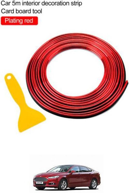 FKOK Car Flexible Interior Decoration Moulding Strips For Mondeo Car Beading Roll For Bonnet, Bumper, Door, Window  (5 m)