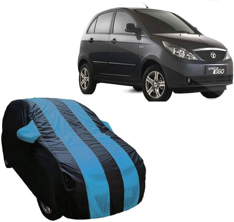 Autoinnovation Car Cover For Tata Indica Vista (With Mirror Pockets)  (Blue, Multicolor)