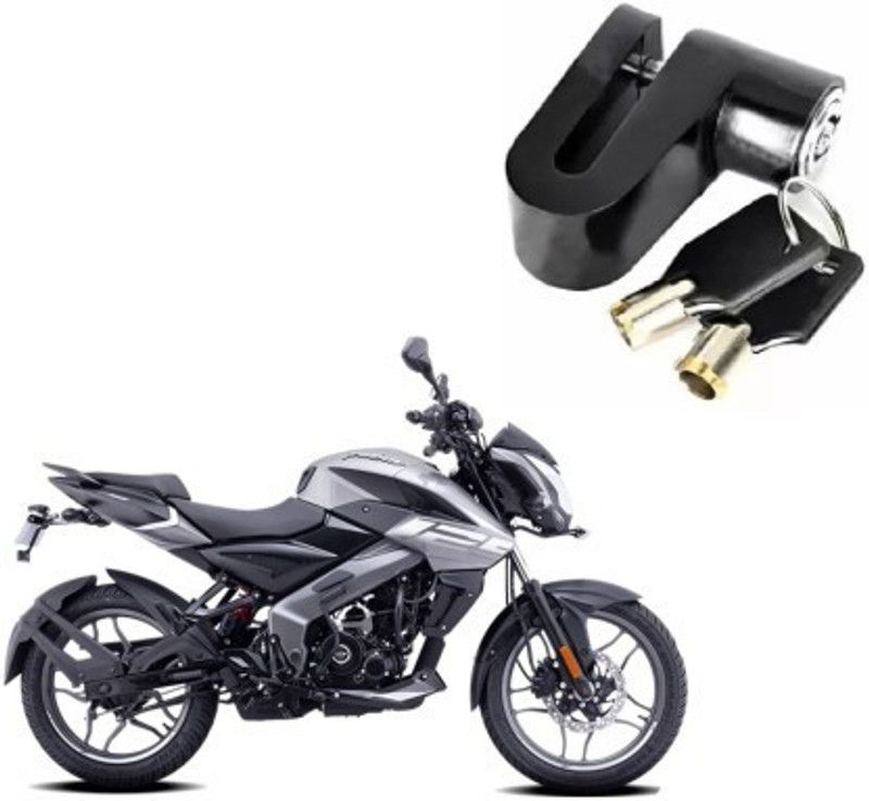 Giinix Heavy Steel Disc Break Security Lock Disc Lock For Bajaj NS 125 X2 Disc Lock  (Black)