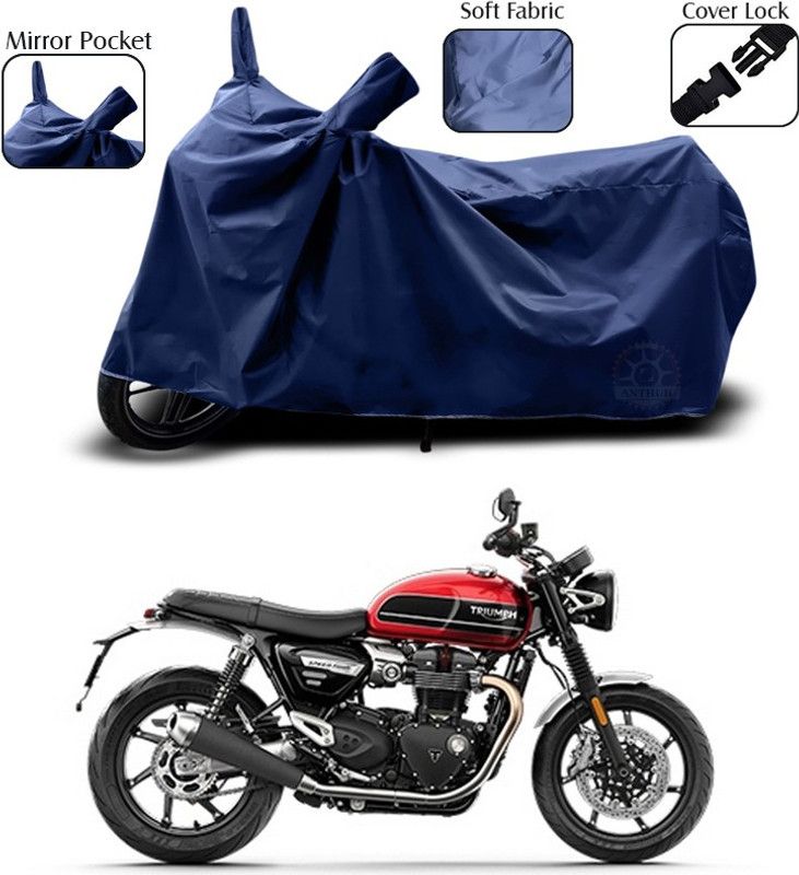SEBOMGO Waterproof Two Wheeler Cover for Triumph  (Blue)