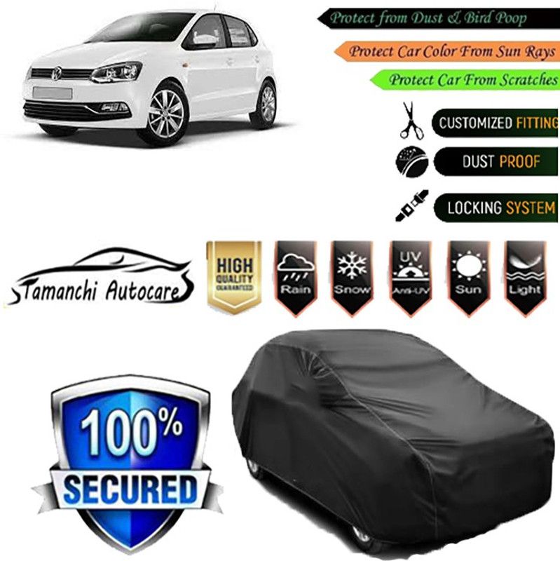 Tamanchi Autocare Car Cover For Volkswagen Polo Equisite  (Black)