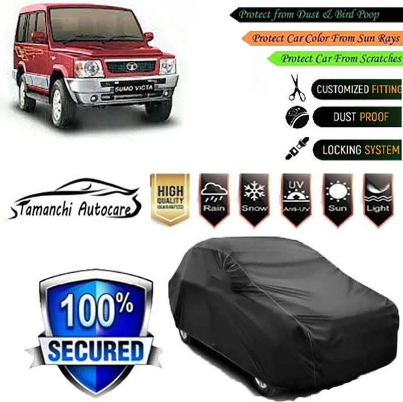 Tamanchi Autocare Car Cover For Tata Victa  (Black)