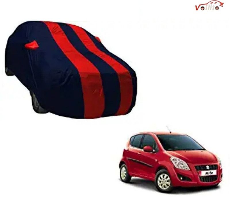 Voilito Car Cover For Maruti Suzuki Ritz (Without Mirror Pockets)  (Red, Blue)