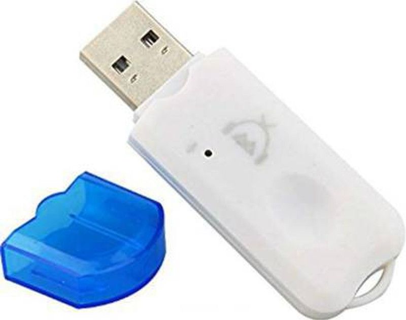 hirdesh v2.1+EDR Car Bluetooth Device with Adapter Dongle, Transmitter, Audio Receiver, MP3 Player  (Blue)
