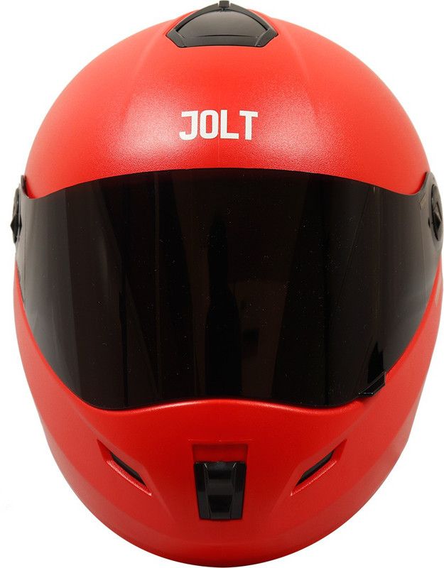 Steelbird SB-39 Jolt 7Wings Classic Full Face Helmet in Red with Smoke Visor Motorbike Helmet  (Red With Smoke Visor)