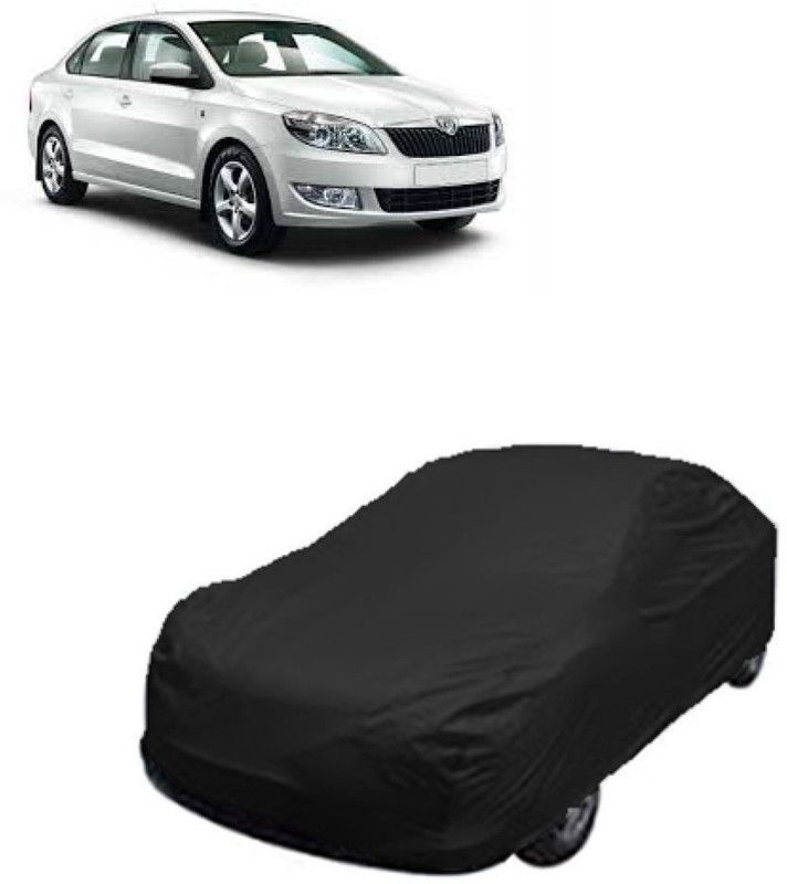 Gargi Traders Car Cover For Skoda Rapid (With Mirror Pockets)  (Black)