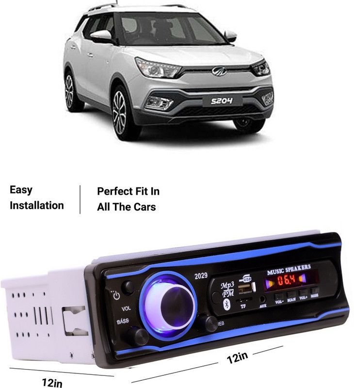 EverLand Blue Stereo-999 BLUETOOTH/USB/SD/AUX/FM/MP3 (BLUE & Black)-0-274 Car Stereo  (Single Din)