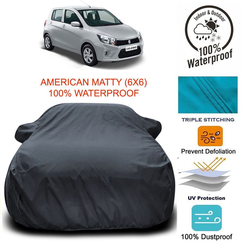 Yuniek Car Cover For Maruti Suzuki Celerio (With Mirror Pockets)  (Grey)
