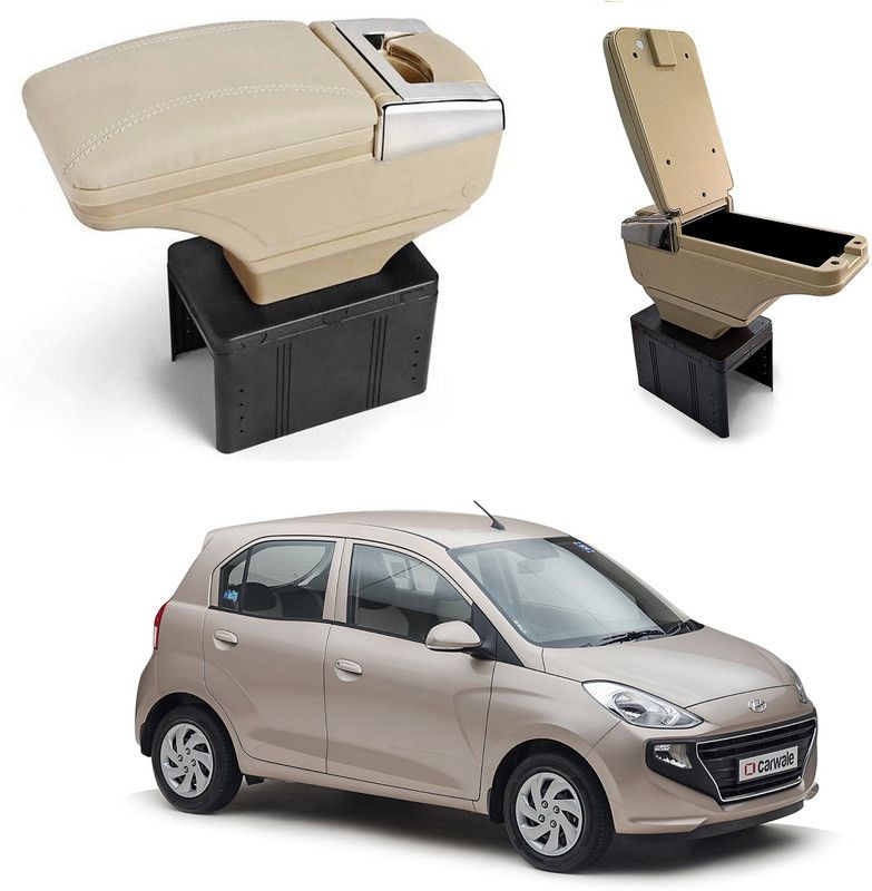 Oshotto PU Leather AR-01 Car Armrest Console Box For Santro 2018 -2022 Beige Car Armrest  (Hyundai, Santro)