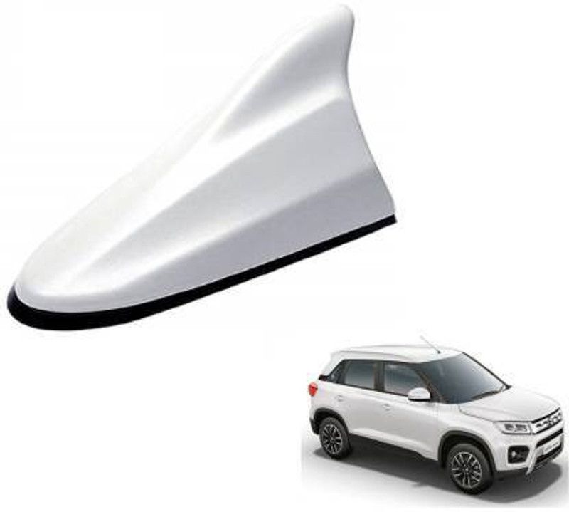 Pepino Antenna White universal Fm Radio Enabled Shark fin Antenna Gloss Paint Finish White Color FM Radio Enabled Universal for All Cars Satellite Vehicle Antenna Universal for car Shark fin Antenna Gloss Paint Satellite Vehicle Antenna