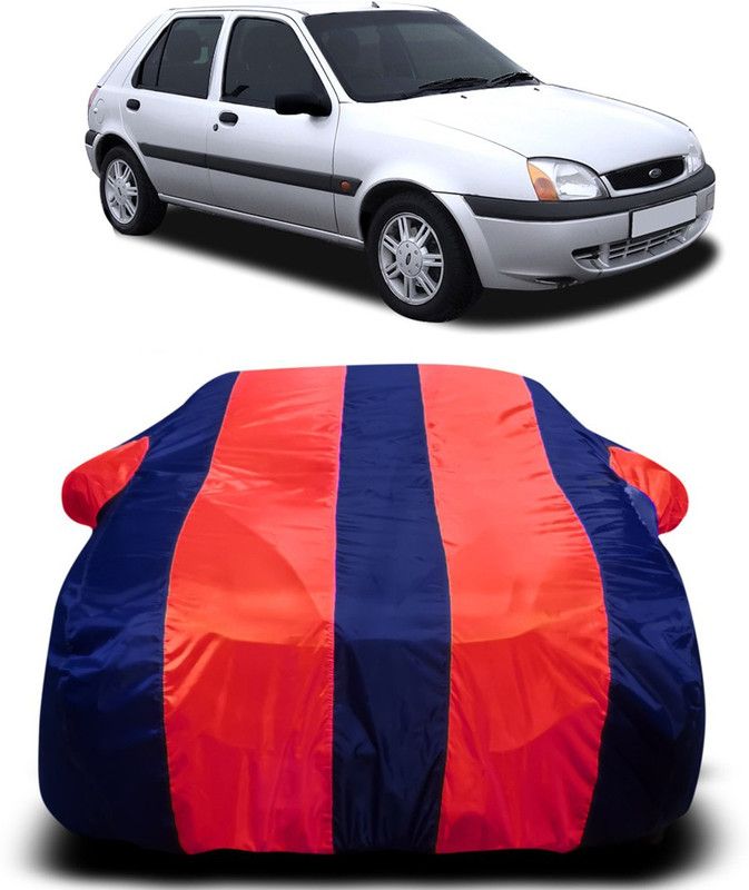 Ascension Car Cover For Ford Fiesta Old (With Mirror Pockets)  (Red, Blue)