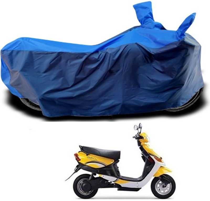 THE REAL ARV Waterproof Two Wheeler Cover for Indus  (Yo, Blue)