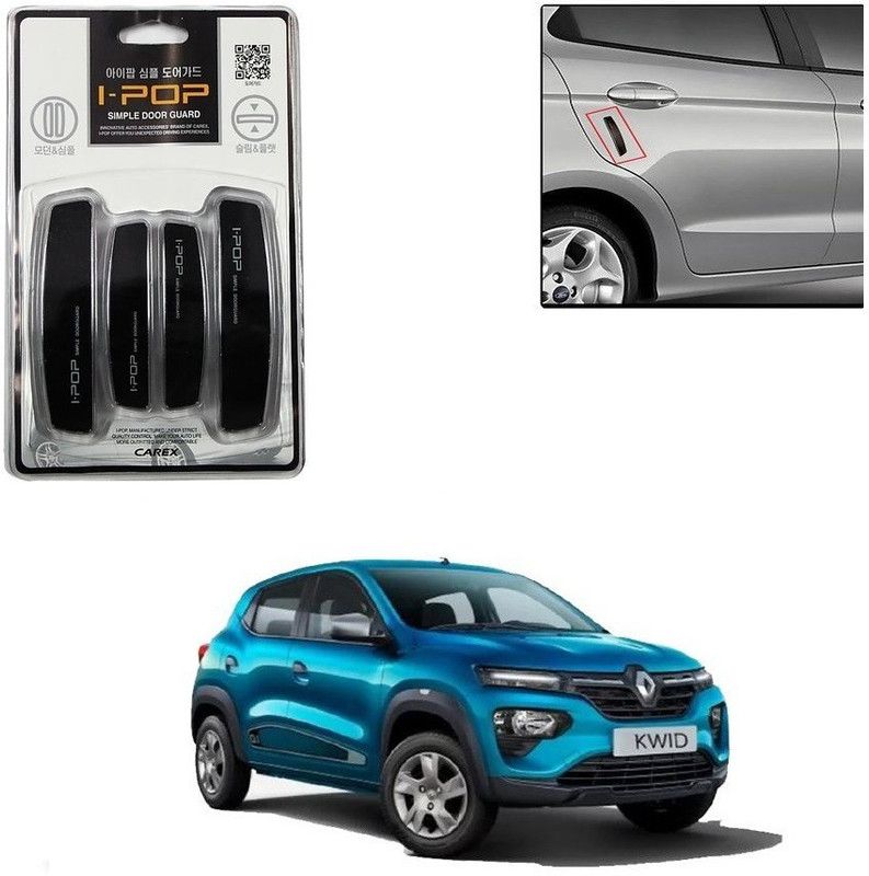 ARNEJA Plastic Car Door Guard  (Black, Pack of 4, Renault, Kwid)