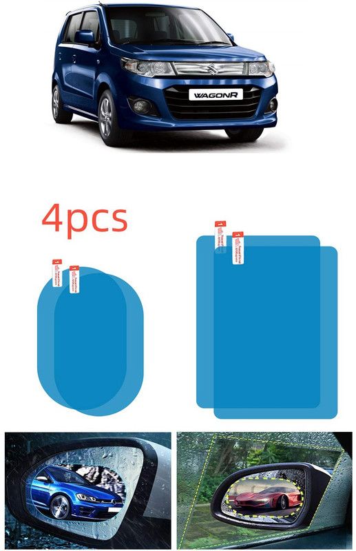 Accessorique Antifog Combo(B&S)_390 Car Mirror Rain Blocker  (Blue)