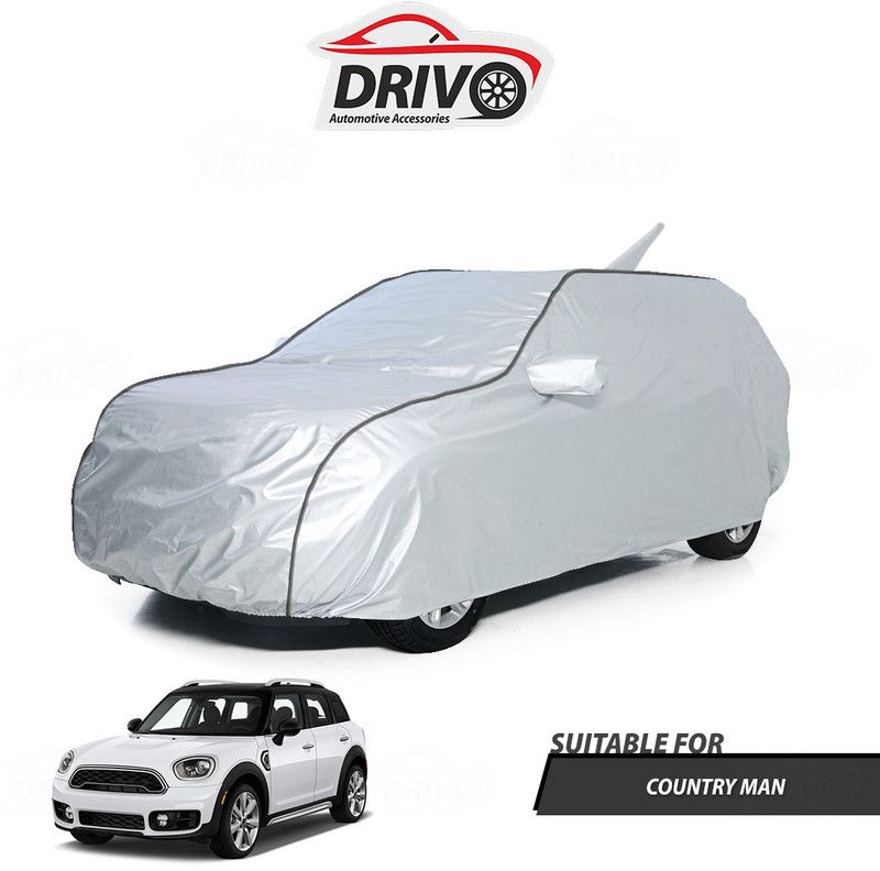 Drivo Car Cover For Mini Countryman (With Mirror Pockets)  (Silver)