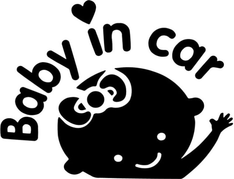 Aleena Care Sticker & Decal for Car  (Black)