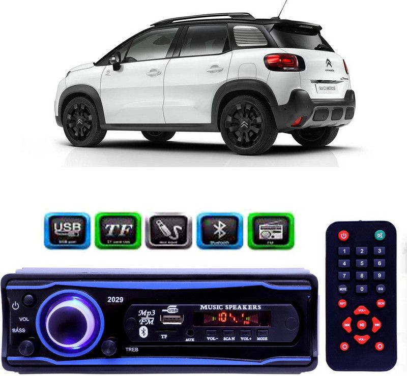 Genipap STEREO-999 BLUETOOTH/USB/SD/AUX/FM/MP3 (BLUE & Black)-96 Car Stereo  (Single Din)