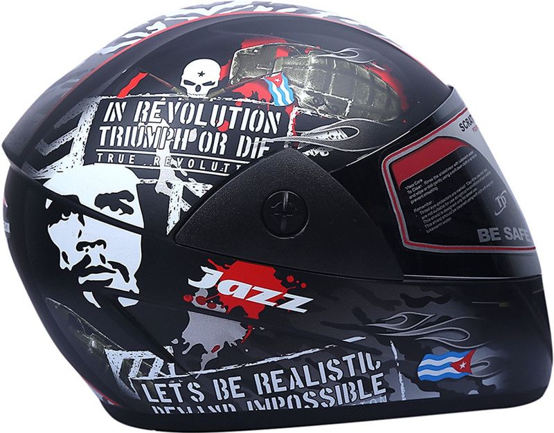AutoVHPR CHE Design Red Line Full Face Helmets ISI Certified Helmets Motorbike Helmet  (Multicolor)