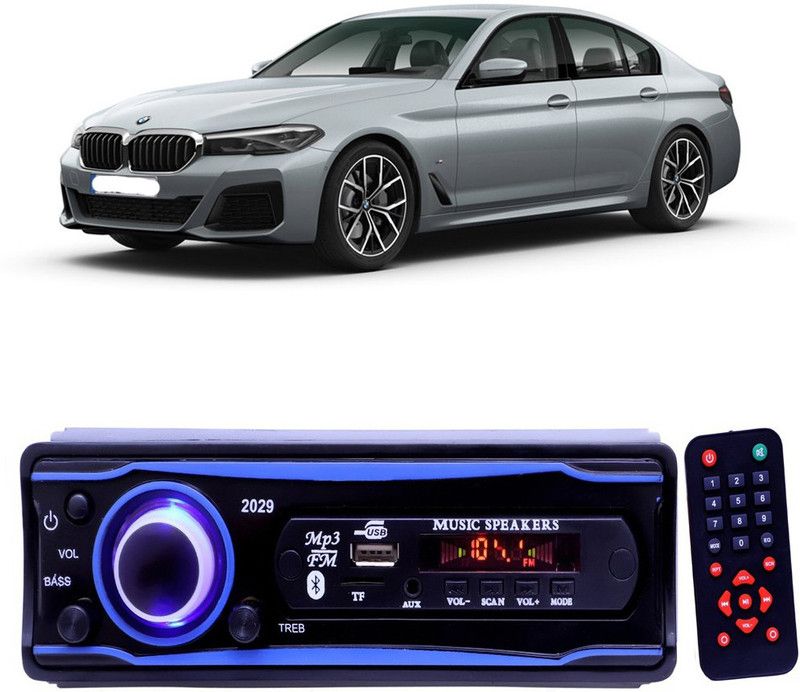 Purpleheart Blue 2029 USB/AUX/SD/BLUETOOTH/FM/MP3 BOOM MASTER STANDARD- P54 Car Stereo  (Single Din)