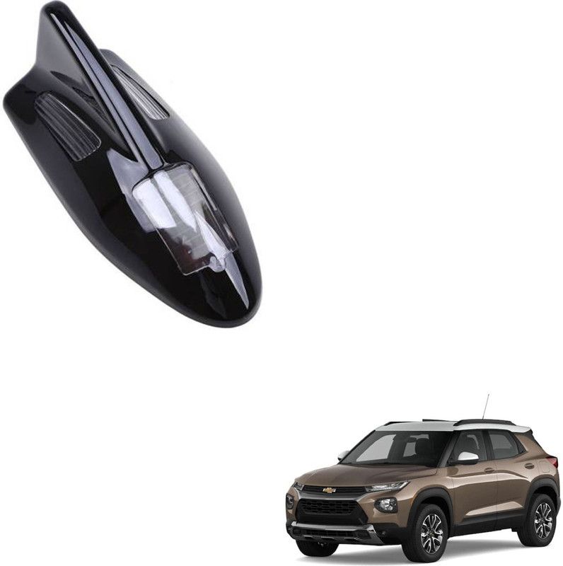 SEMAPHORE Solar Led Car Roof Spoiler Shark Fin Shape Antenna Decorative Light For Chevrolet Trailblazer Whip Vehicle Antenna
