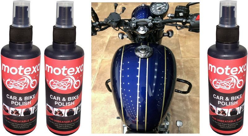 MOTEXO Liquid Car Polish for Bumper, Chrome Accent, Dashboard, Exterior, Headlight, Leather, Metal Parts  (600 ml, Pack of 3)