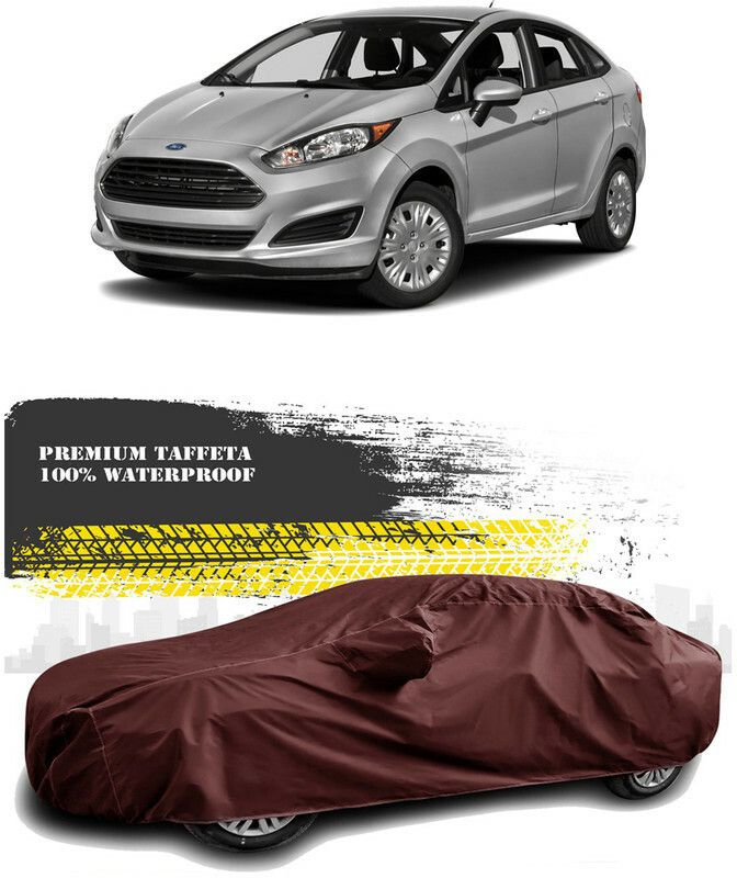 AutoTiger Car Cover For Ford Fiesta Sport (With Mirror Pockets)  (Maroon)